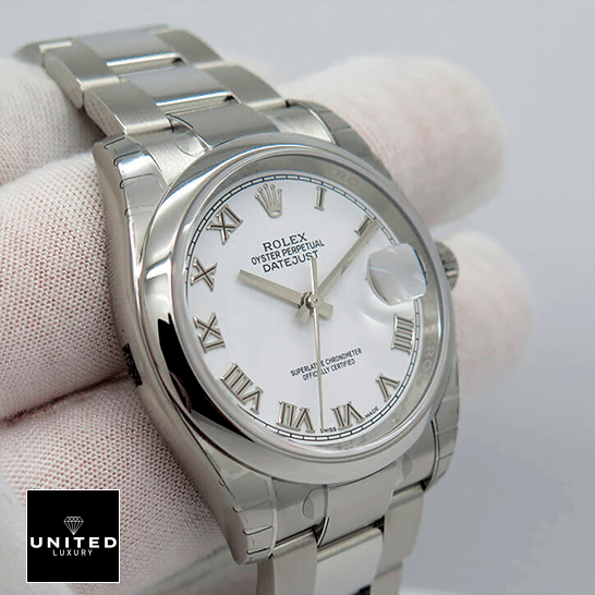 Rolex Perpetual Datejust 116200 White Dial S.Steel Case Replica