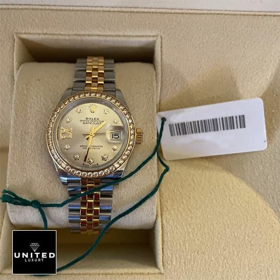 Rolex Datejust 279383RBR-0003 Champagne & Diamond Dial Replica 2 Rolex Datejust 279383RBR-0003 Yellow Gold Replica