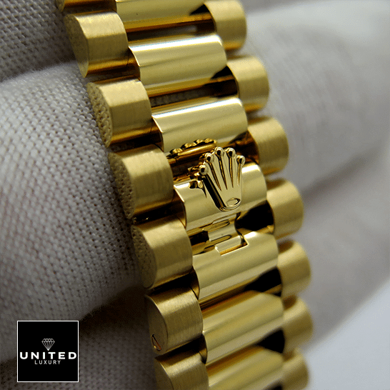 Rolex Day-Date Yellow Gold With Pave Diamond Dial Sapphire 128348RBR-0030 Replica 6 rolex_day_date_yellow_gold_with_pave_diamond_dial_sapphire_128348RBR_0030_replica_clasp_unitedluxurynet