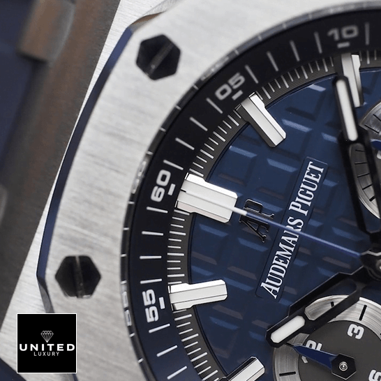 Royale Oak Blue Replica 2 Audemars Piguet Royal Oak Replica blue dial replica close analog view