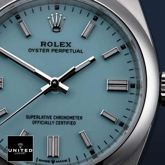 Rolex Perpetual 126000 Turquoise Dial White Stick ?ndices Replica