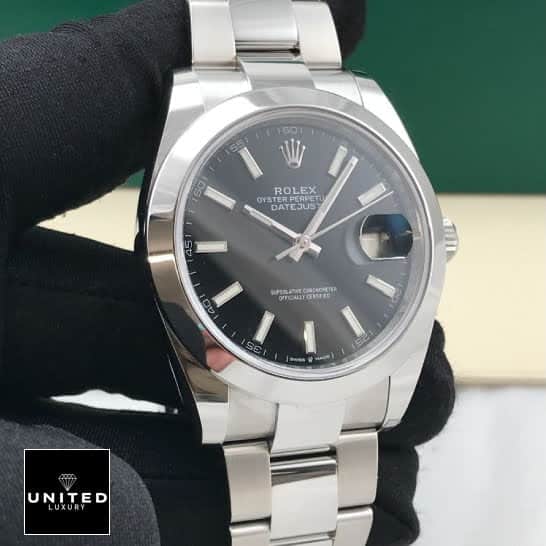 Rolex Diagonal Black Replica 5 Rolex Day-Date 228206 KW Oyster Replica