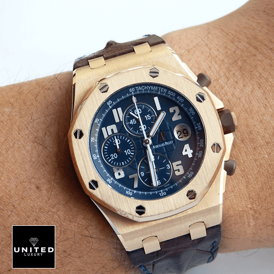 AP Chronograph Rose Gold Replica 1 audemars piguet royal oak offshore 26365OR.OO .D801CR.01 replica wrist