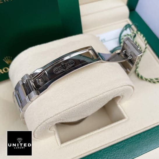 Rolex Diagonal Black Replica 1 Rolex Day-Date 228206 KW Stainless Steel Open Clasp Replica