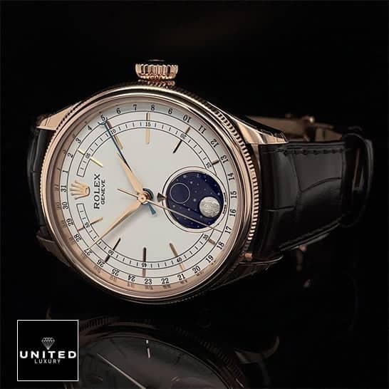 Rolex Gold Cellini Replica 4 Rolex Cellini Moonphase Pink Gold Bezel 50535-0002 Replica
