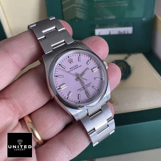Rolex Perpetual Pink 124300 Replica 6 rolex-oyster-perpetual-126000-replica-5