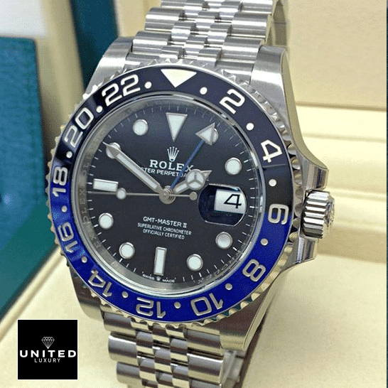 Rolex Batman Replica 4 Rolex GMT-Master II Ceramic Black Dial 116710BLNR Jubilee Replica