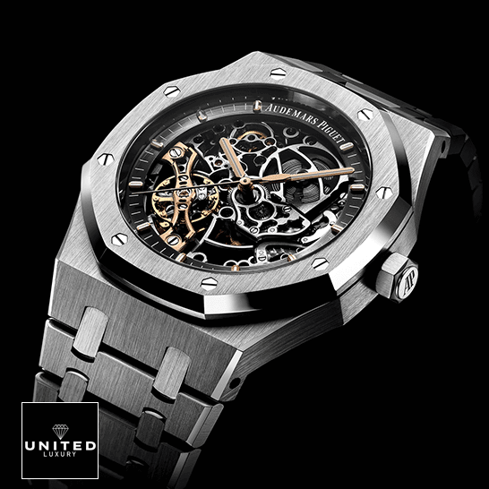 Audemars Piguet Royal Oak Stainless Steel Replica black background