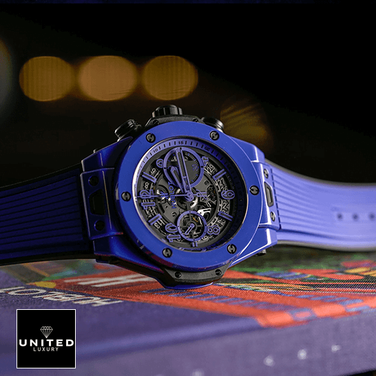 Hublot Blue Watch Replica 2 Hublot Big Bang 411.ES_.5119 Unico Magic Blue Dial Replica