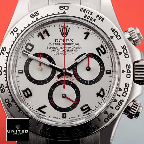 Rolex Daytona 116509 White Gold Silver Dial Replica