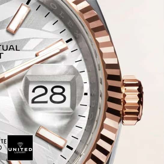 Two Tone Datejust 36 Replica 1 Rolex Datejust 36 126231-0033 Rose Gold Fluted Bezel Replica