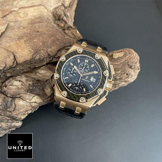 AP Montoya Replica 3 Ap montoya replica black dial on a black backround