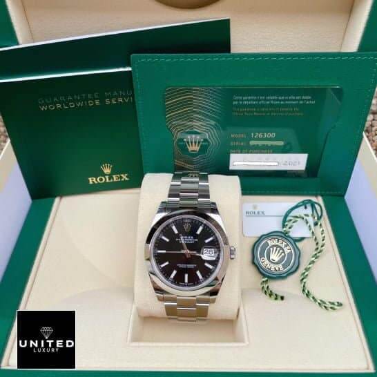 Rolex Diagonal Black Replica 3 Rolex Day-Date 228206 KW Replica ?n the Rolex Box & Guarantee Card