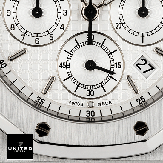 Audemars Piguet Royal Oak Chronograph 26300ST.OO.1110ST.05 Replica 2 Audemars Piguet 25860ST.OO_.1110ST.05 White Dial Replica close view