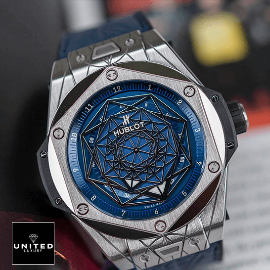 Hublot Titanium Watch Replica 2 hublot big bang sang bleu titanium blue watch 415.NX .7179.VR .MXM18 front two