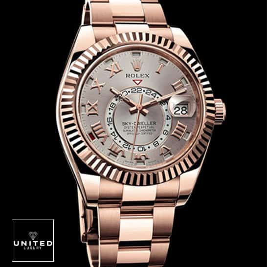 Rolex 326935 Pink Gold Replica 1 Rolex Sky-Dweller Pink Gold 326935-0004 Replica