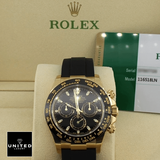 Rolex Daytona Cosmograph 116518LN-0043 Replica & Guarantee Card