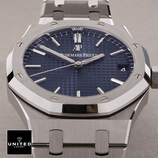 AP Royal Oak 15500 Replica 3 Audemars Piguet 15500ST.OO_.1220ST.01 Blue Dial Replica front view
