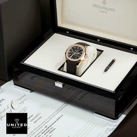 Patek Travel Time Replica 3 Patek Philippe Travel Time Black Dial Gold Bezel Replica in the box