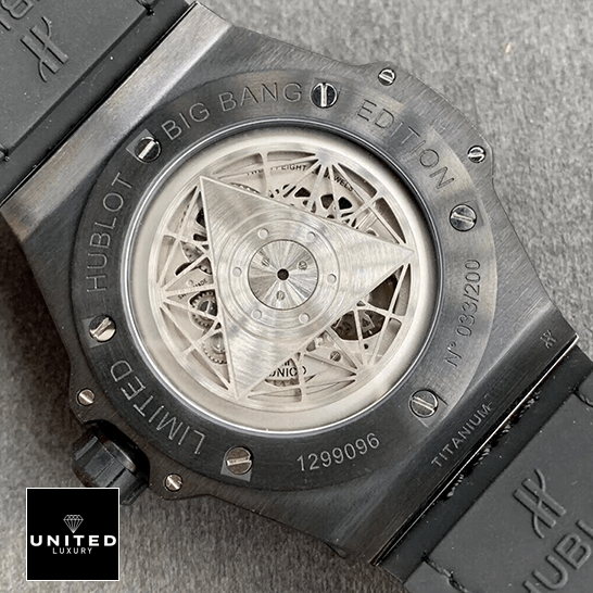 Hublot All Black Replica 4 Hublot 1299096 Big Bang Sang All Black Case Replica upside view