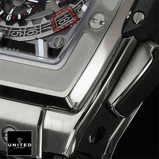 Hublot Spirit Of BigBang Replica 5 Hublot Big Bang 45 Tiitanium Ceramic Steel Case Replica close front view